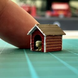 Miniature model doghouse