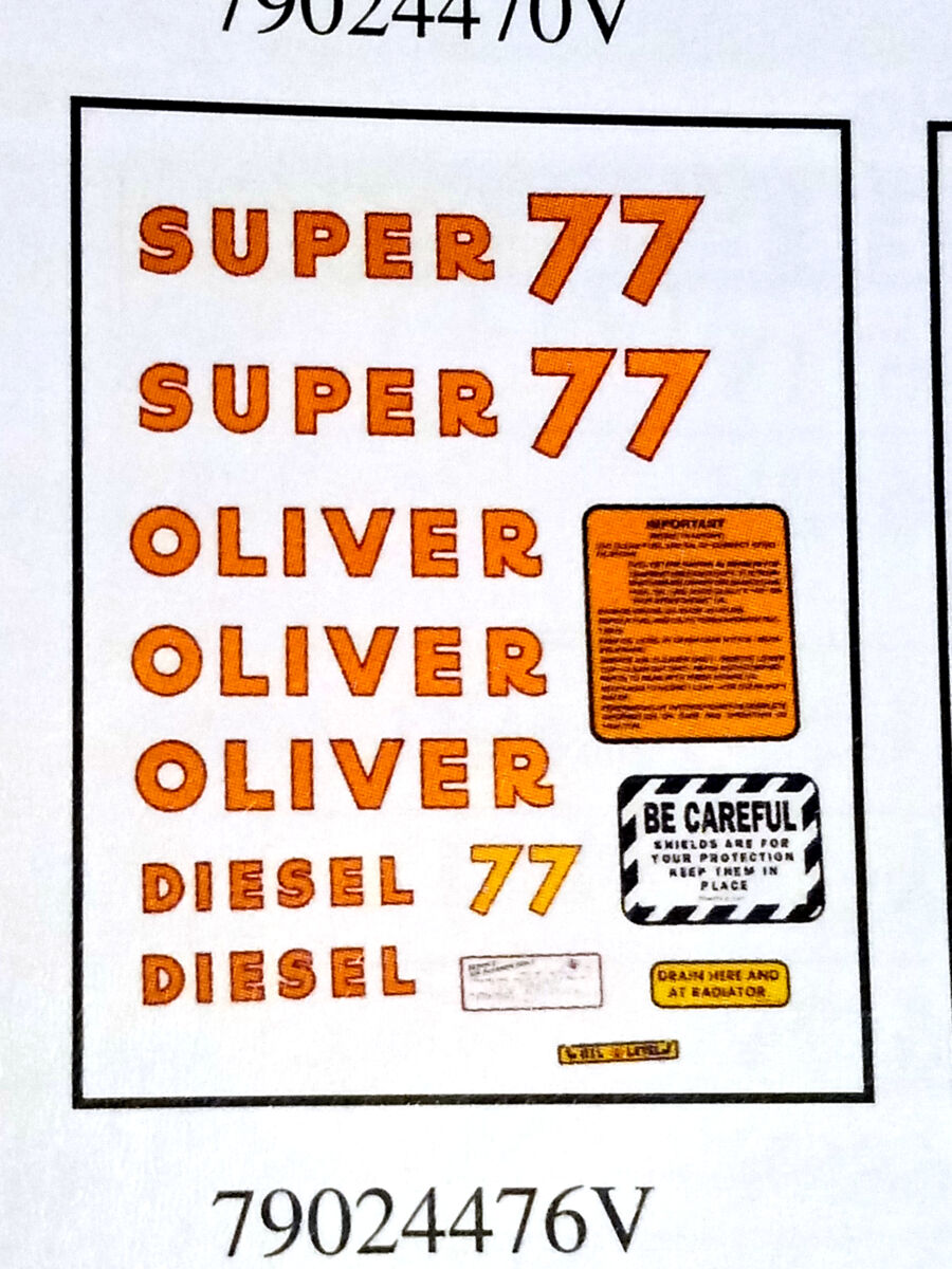 Oliver Super 77 Tractor - Miniprints